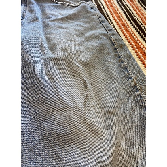 Levis Mens 560 Jeans 34x27 Loose Fit Blue Denim Medium Wash Whiskering Workwear - Picture 6 of 15